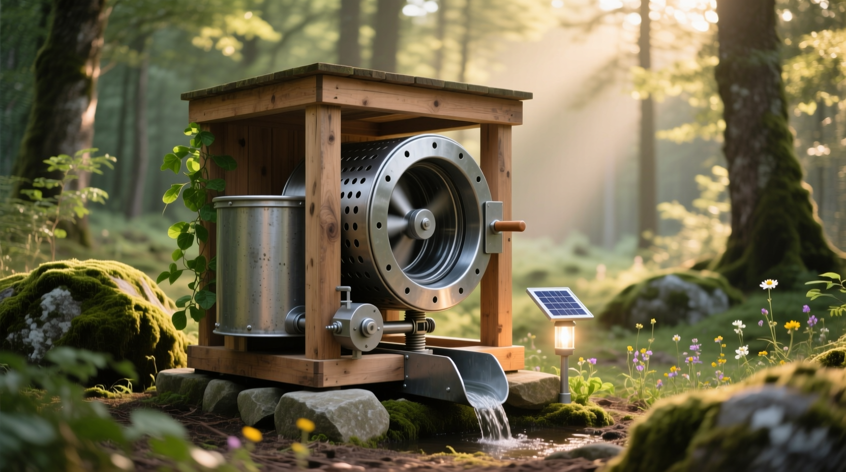 build a simple off grid laundry machine