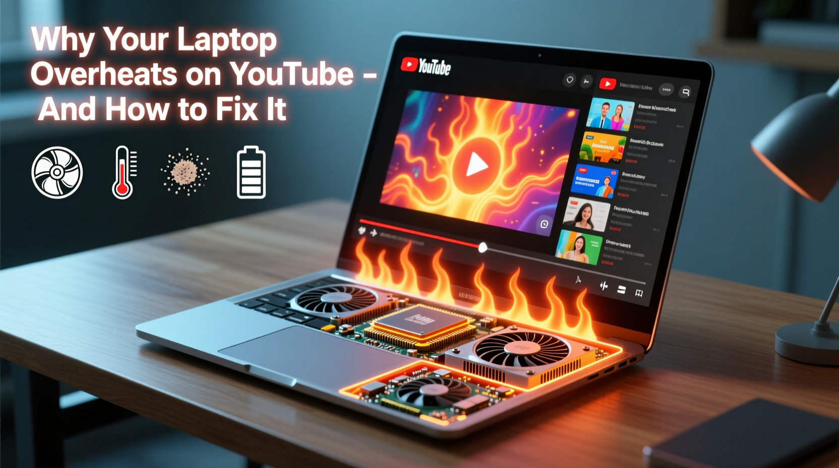 why does my laptop overheat when watching youtube and how to prevent thermal throttling