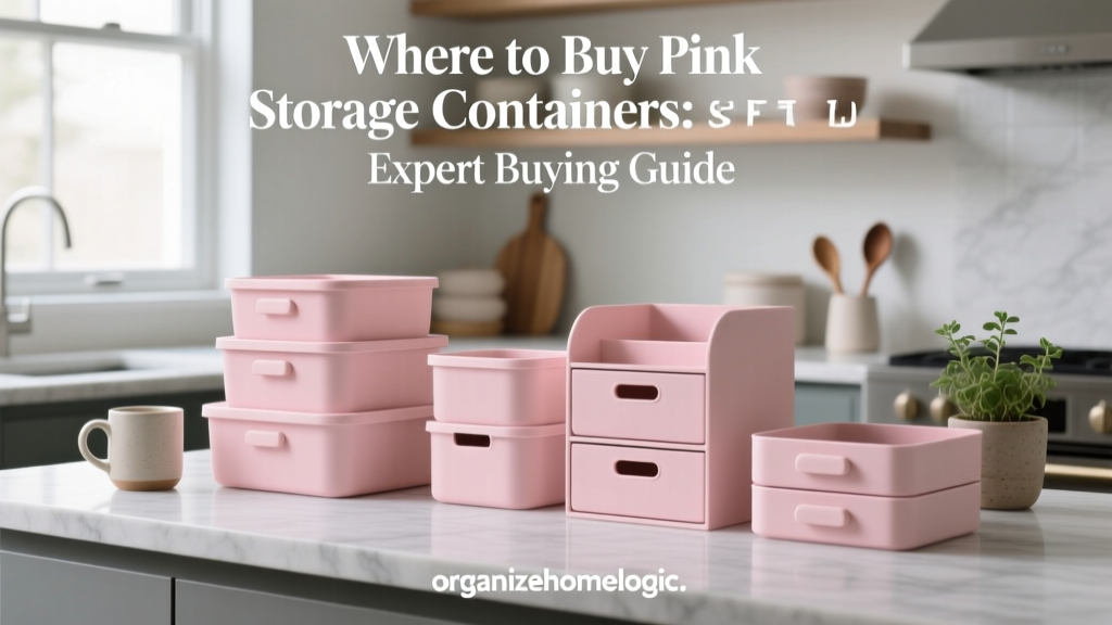 Where to Buy Pink Storage Containers: Expert Buying Guide