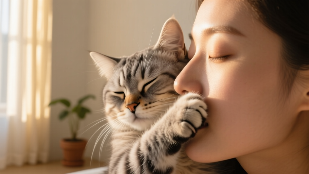 Cat Paw Patting Your Cheek: Waking You Up