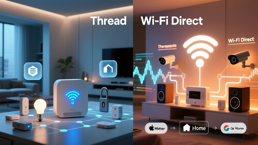 Thread vs WiFi Direct for Smart Home: Reliability, Range & Ecosystem Fit