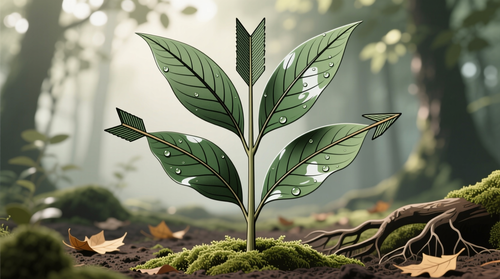 arrow leaves plant