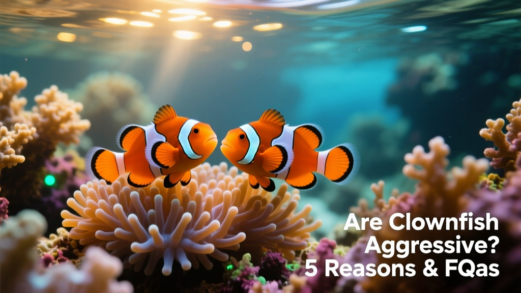A pair of orange clownfish nestled among vibrant sea anemones in a well-maintained reef aquarium