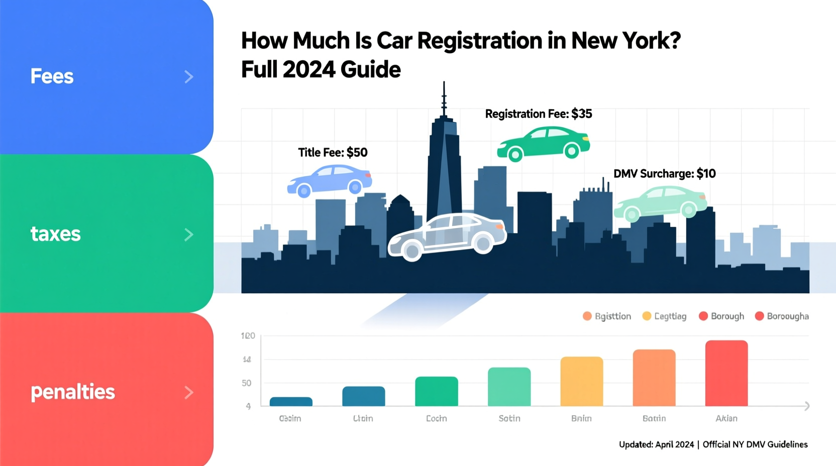 how much car registration ny
