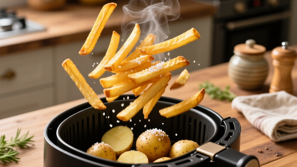 Perfect Frozen French Fries in the Air Fryer