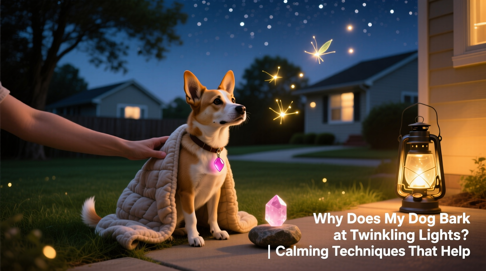 why does my dog bark at twinkling lights calming techniques that help