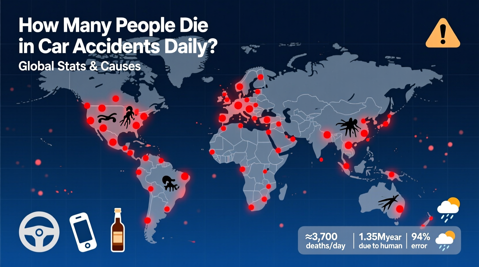 how many people die in car accidents every day