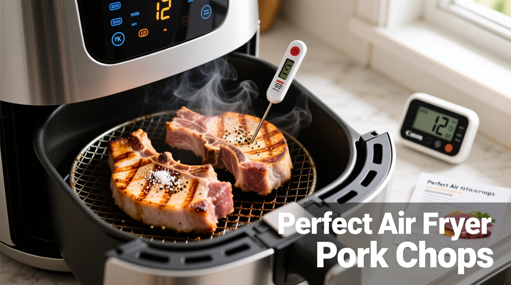 how long to cook pork chops in the air fryer