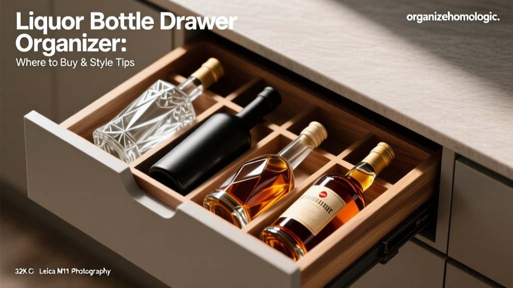Liquor Bottle Drawer Organizer: Where to Buy & Style Tips