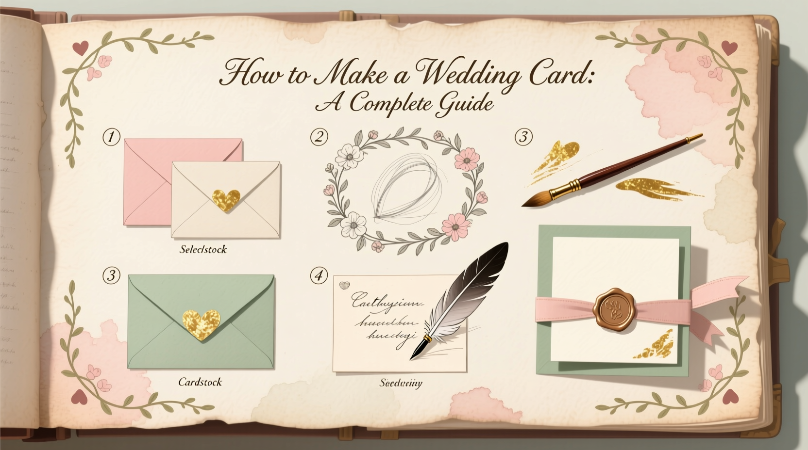 how to make wedding card