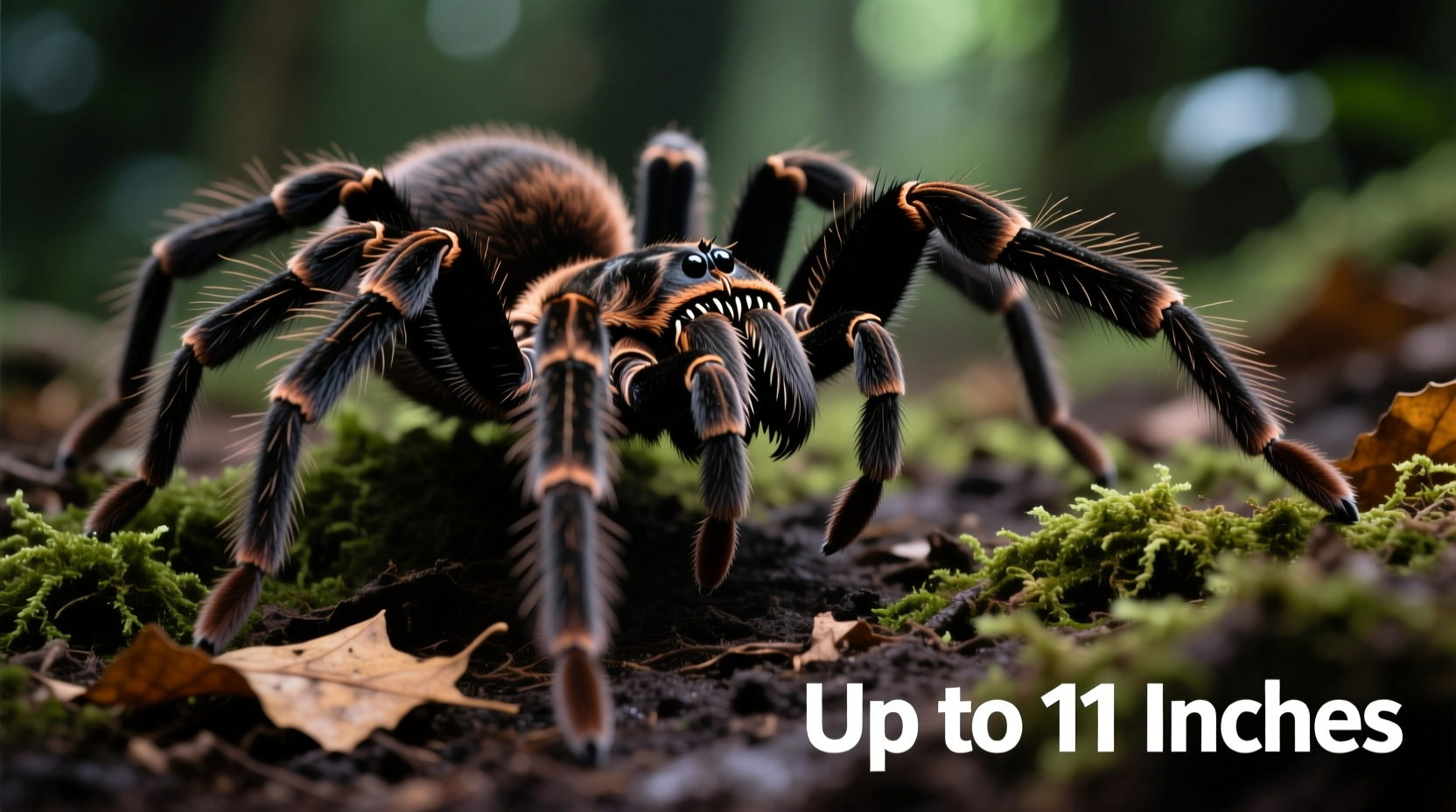 how big is a goliath bird eating tarantula