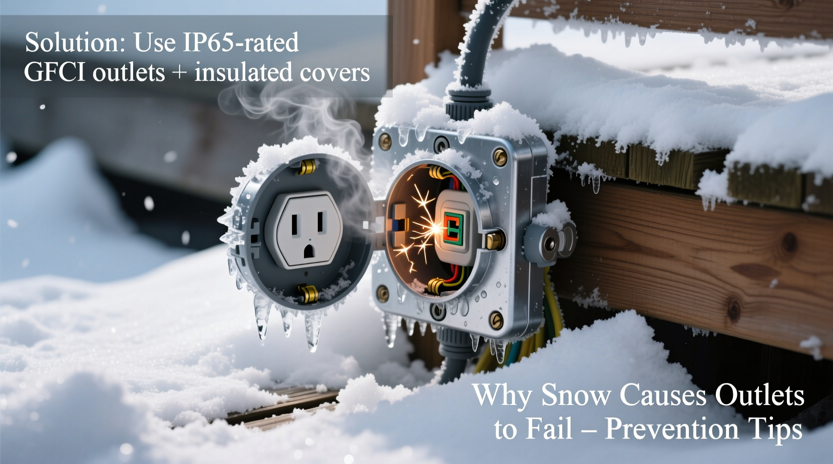 why does my outdoor socket fail during heavy snow and how to prevent it