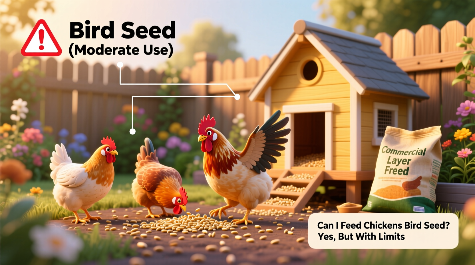 can i feed chickens bird seed