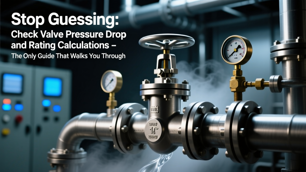Check Valve Pressure Drop & Rating Calculations