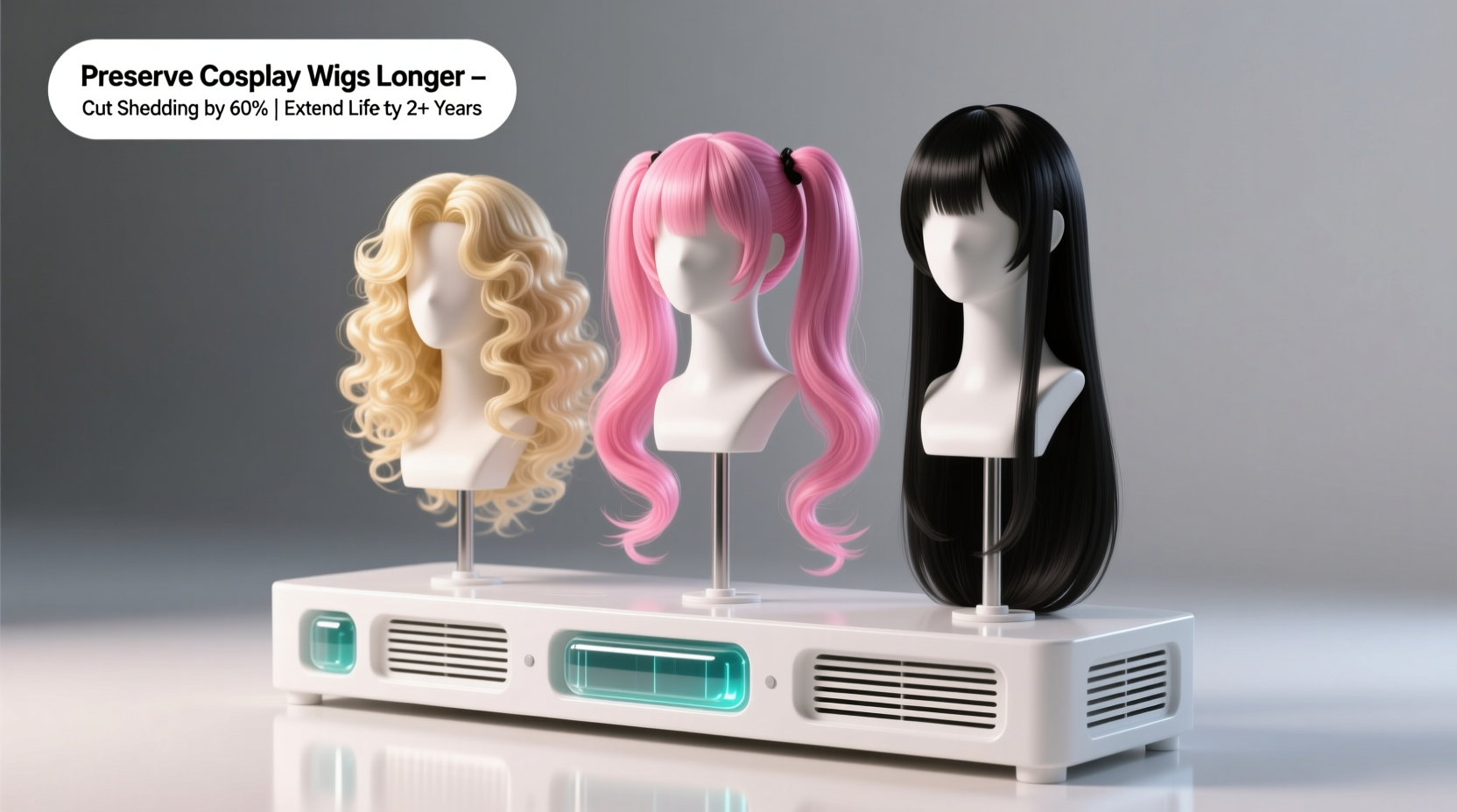 cosplay wig closet organization