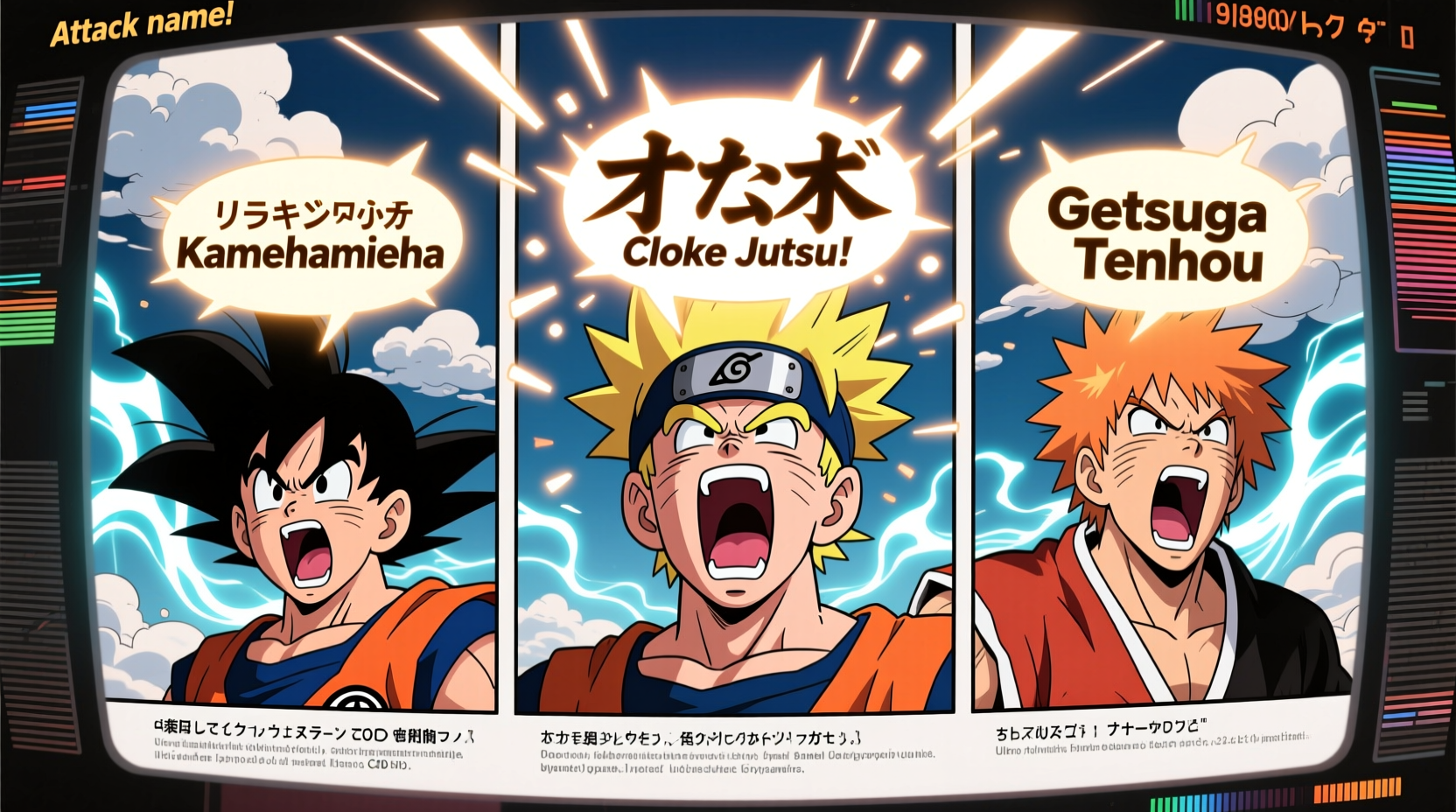 why do anime characters yell attack names trope origins