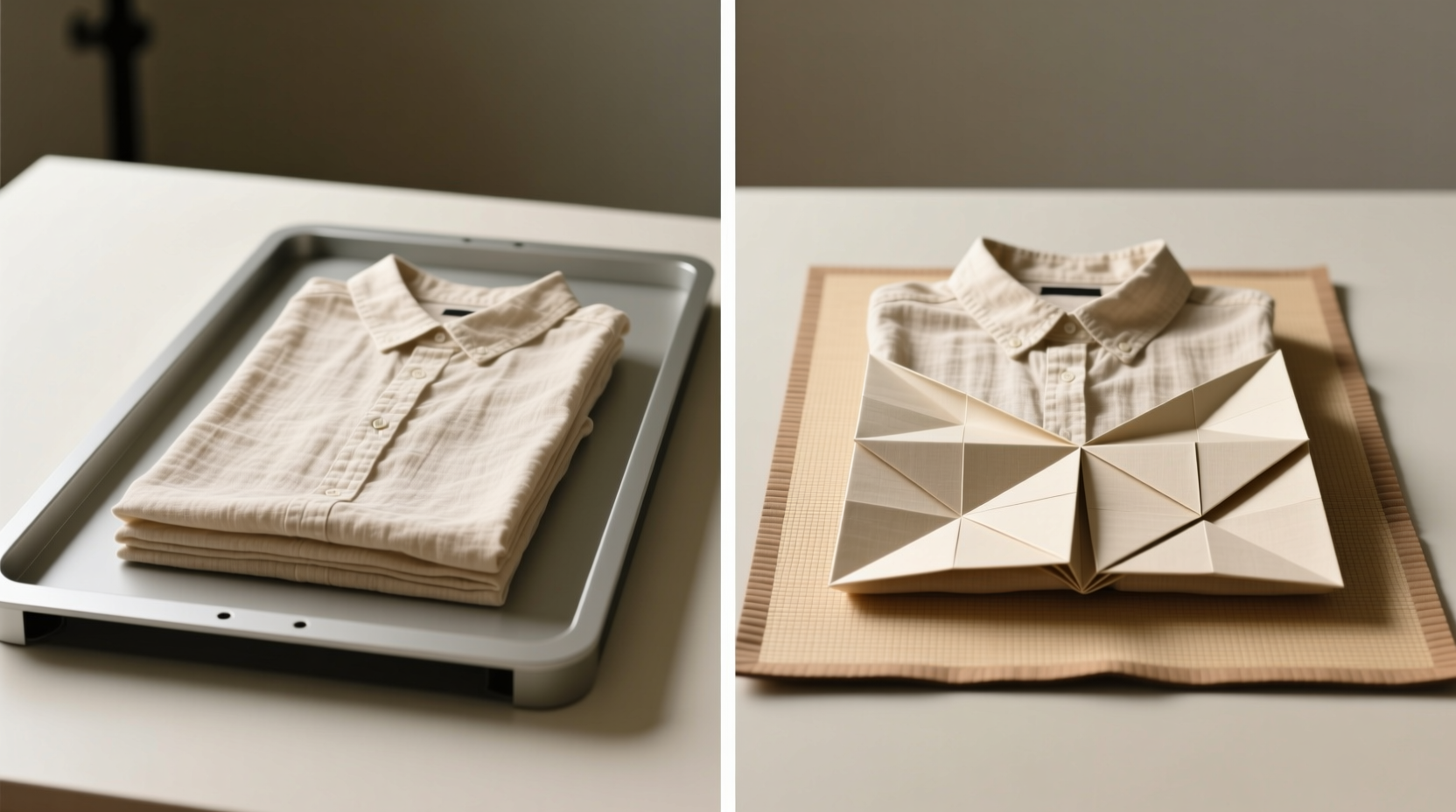 folding board vs origami mat for linen shirts