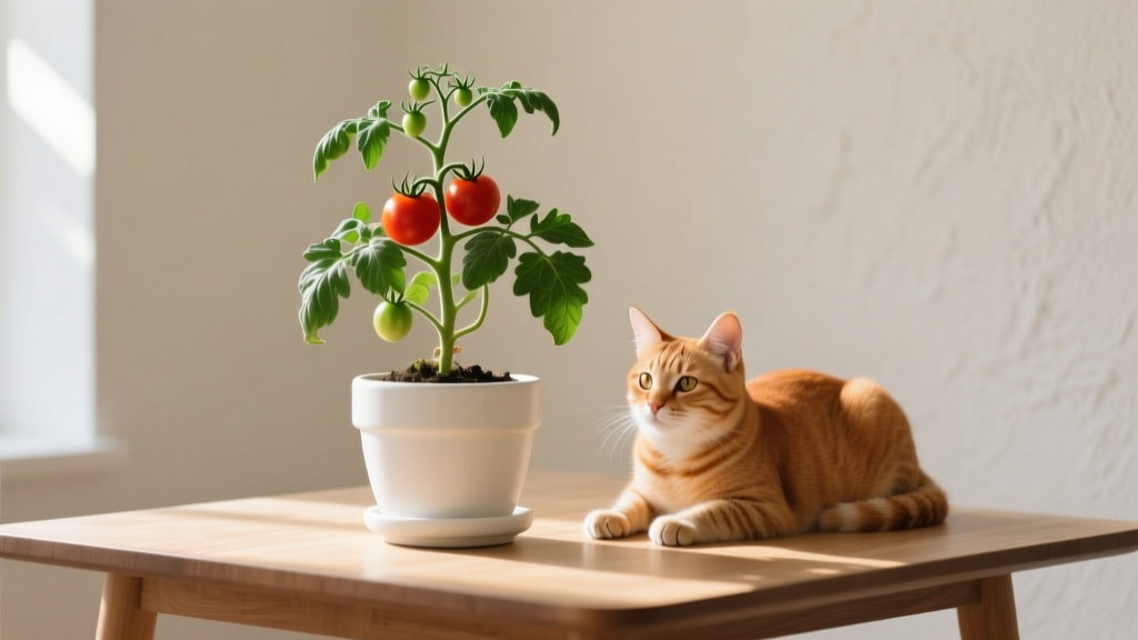 Tomato Plants and Cats: Toxicity Facts & Safe Indoor Growing