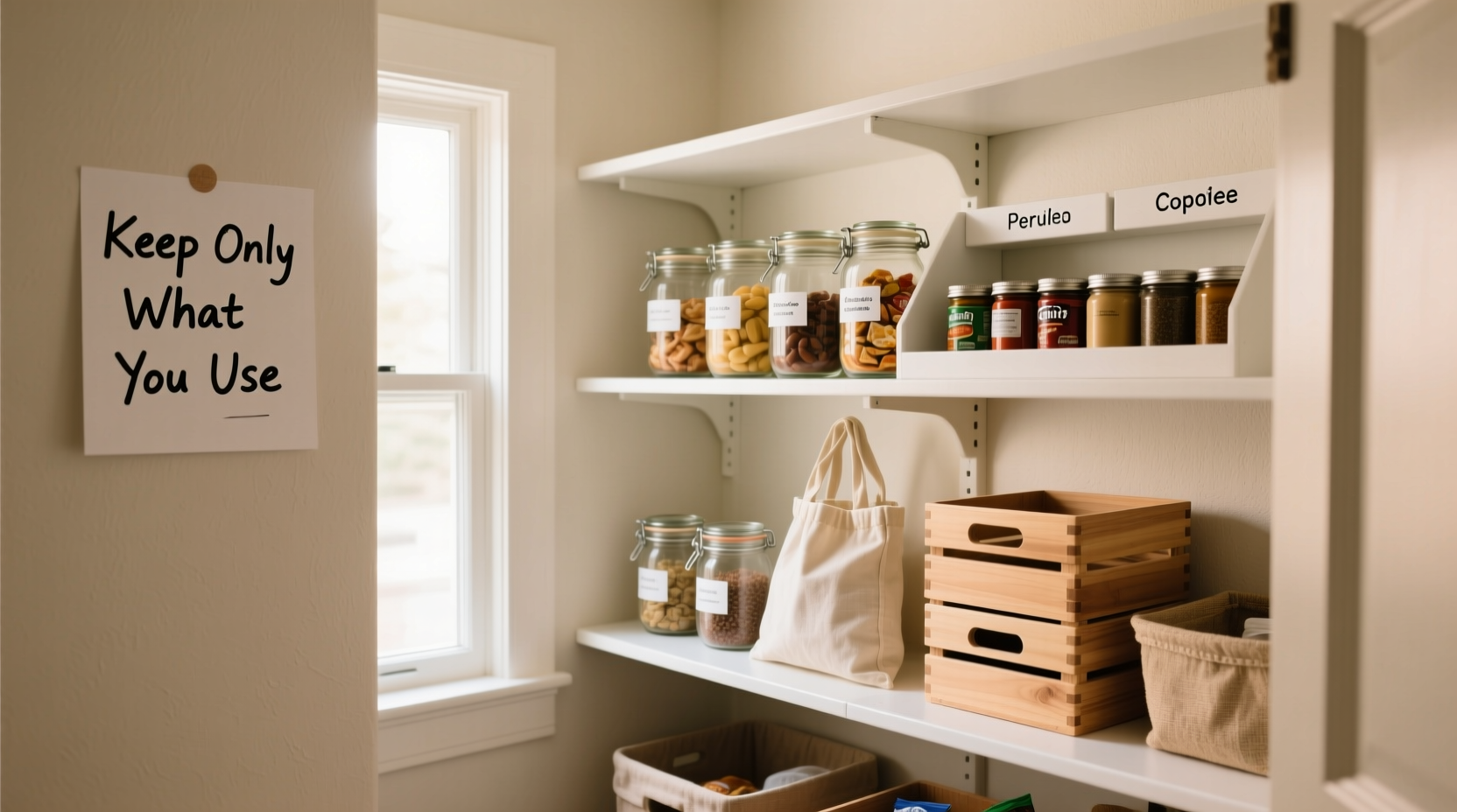 expert tips for decluttering a small pantry without buying expensive containers