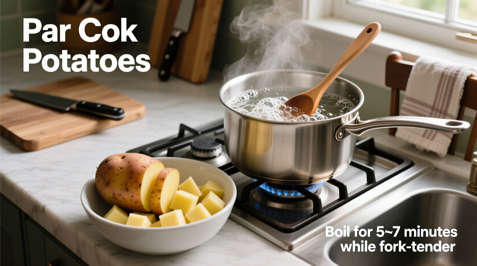 how to par cook potatoes