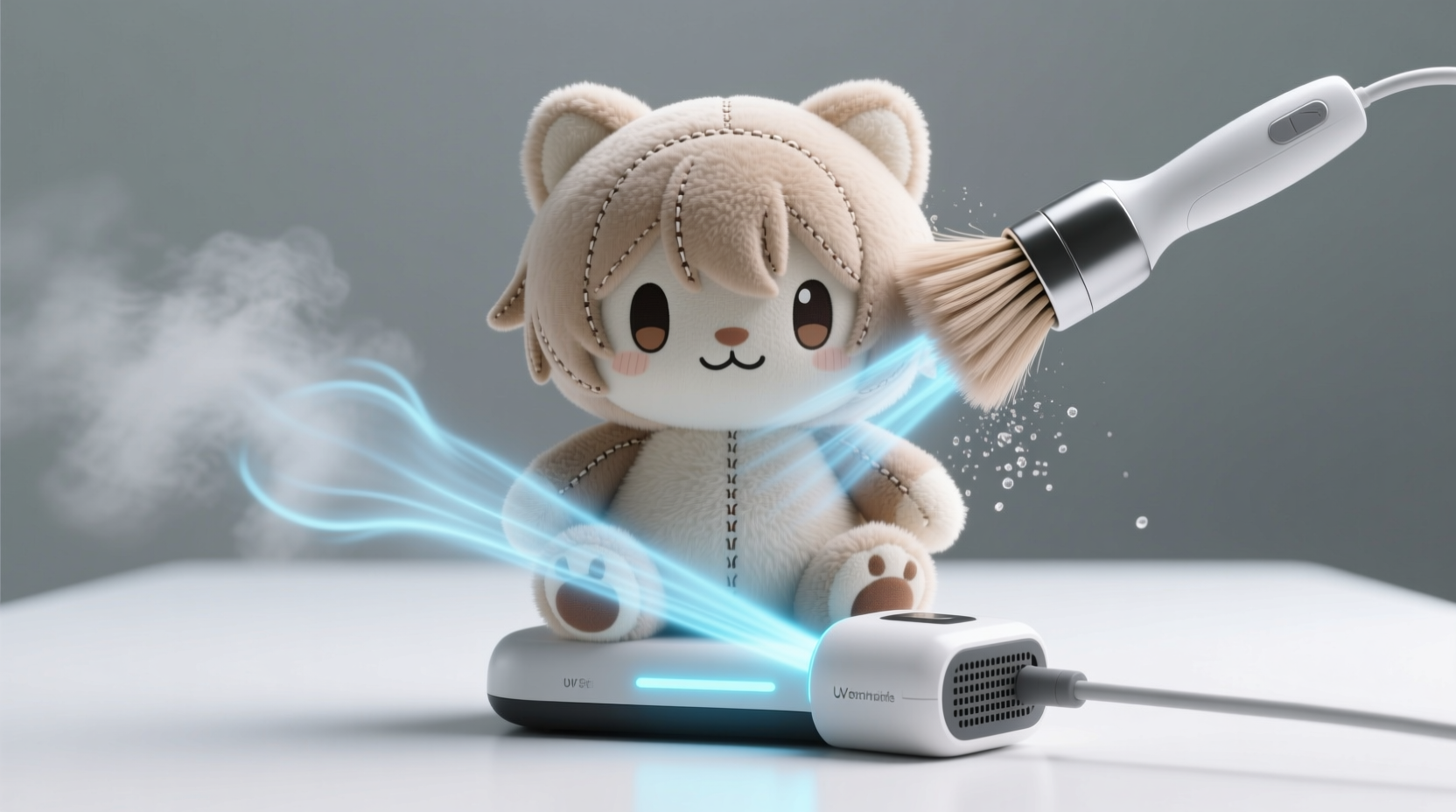 how to clean a plush anime mascot without flattening features