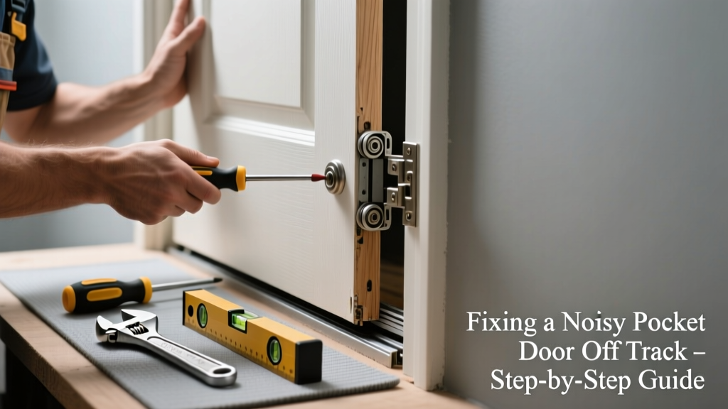 Fixing a Noisy Pocket Door Off Track in Your Home