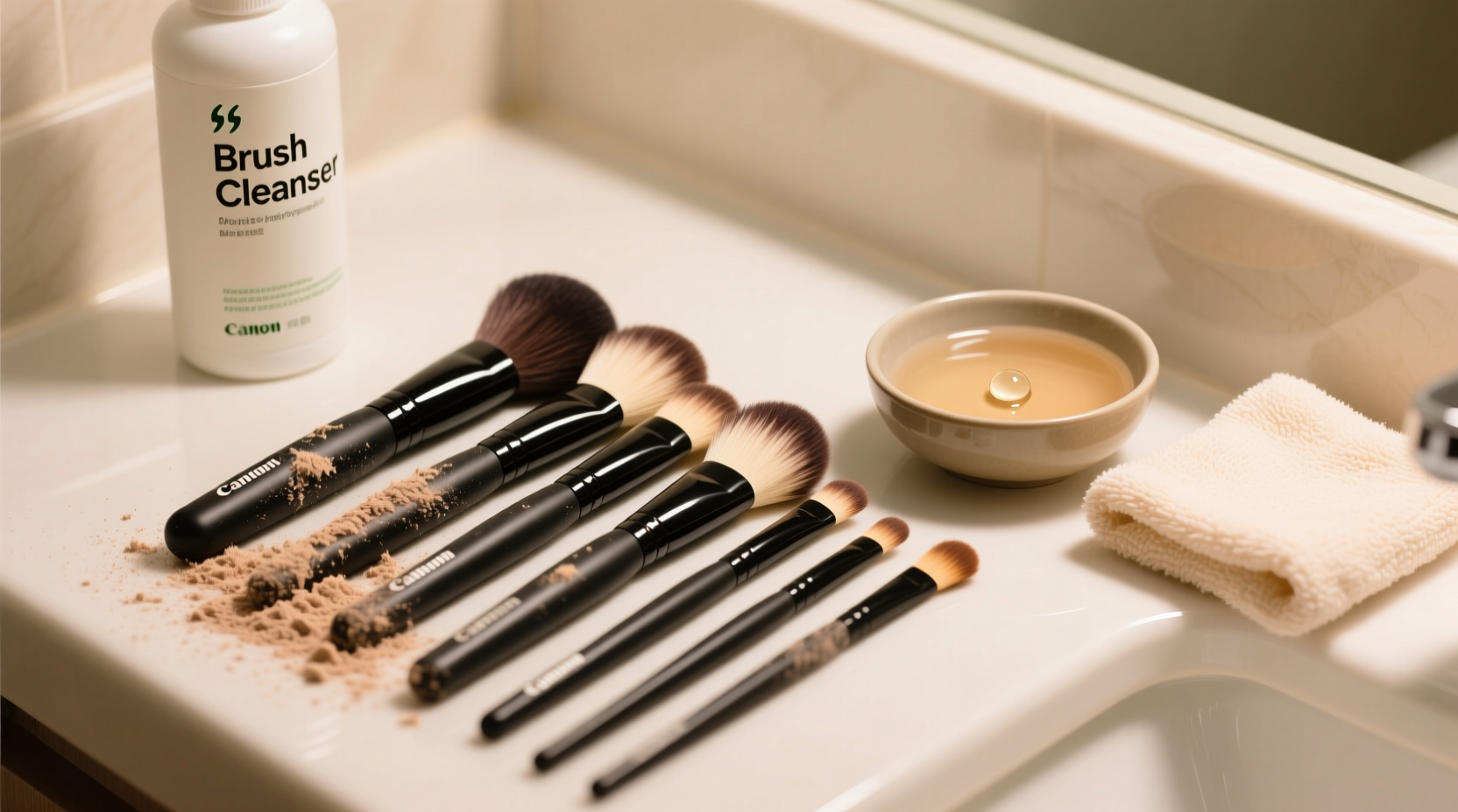 how to clean makeup brushes deeply to prevent breakouts