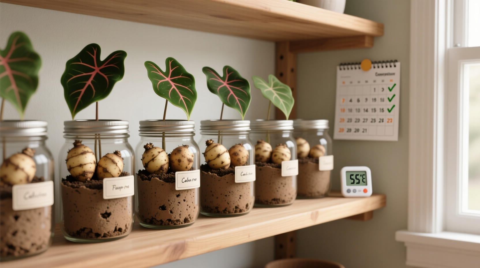 How to Store Caladium Tubers Without a Cool Basement
