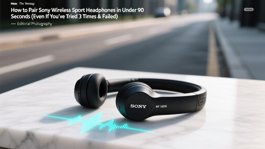 Sony Wireless Sport Headphones Pairing Guide