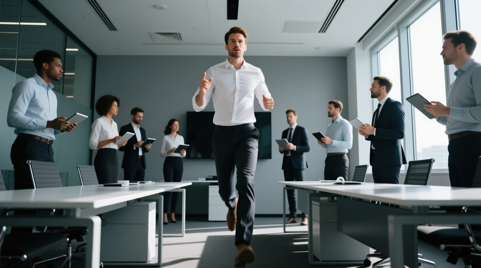 keep meetings on track by standing