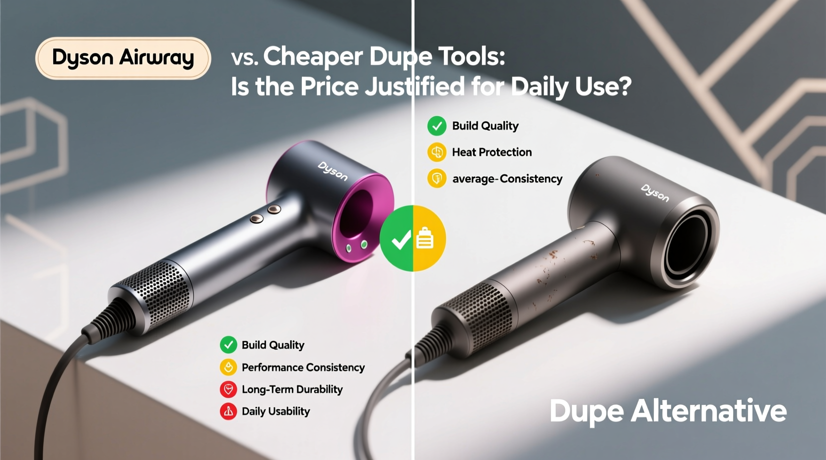 dyson airwrap vs cheaper dupe tools is the price justified for daily use