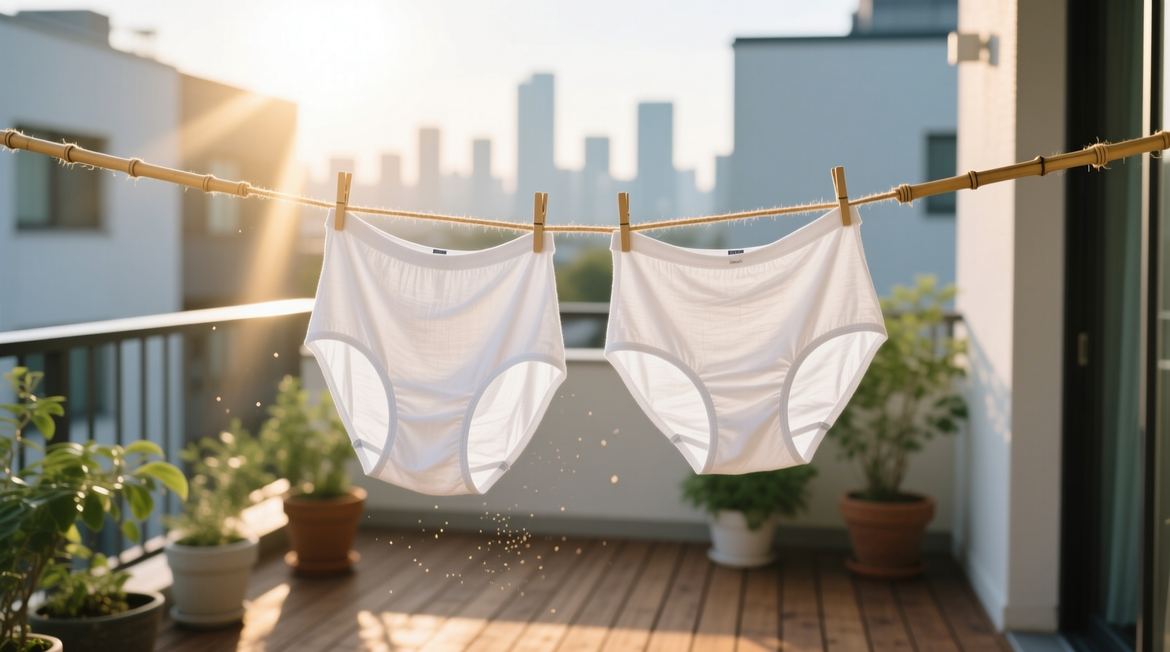 air drying underwear in sunlight sensitive skin truth