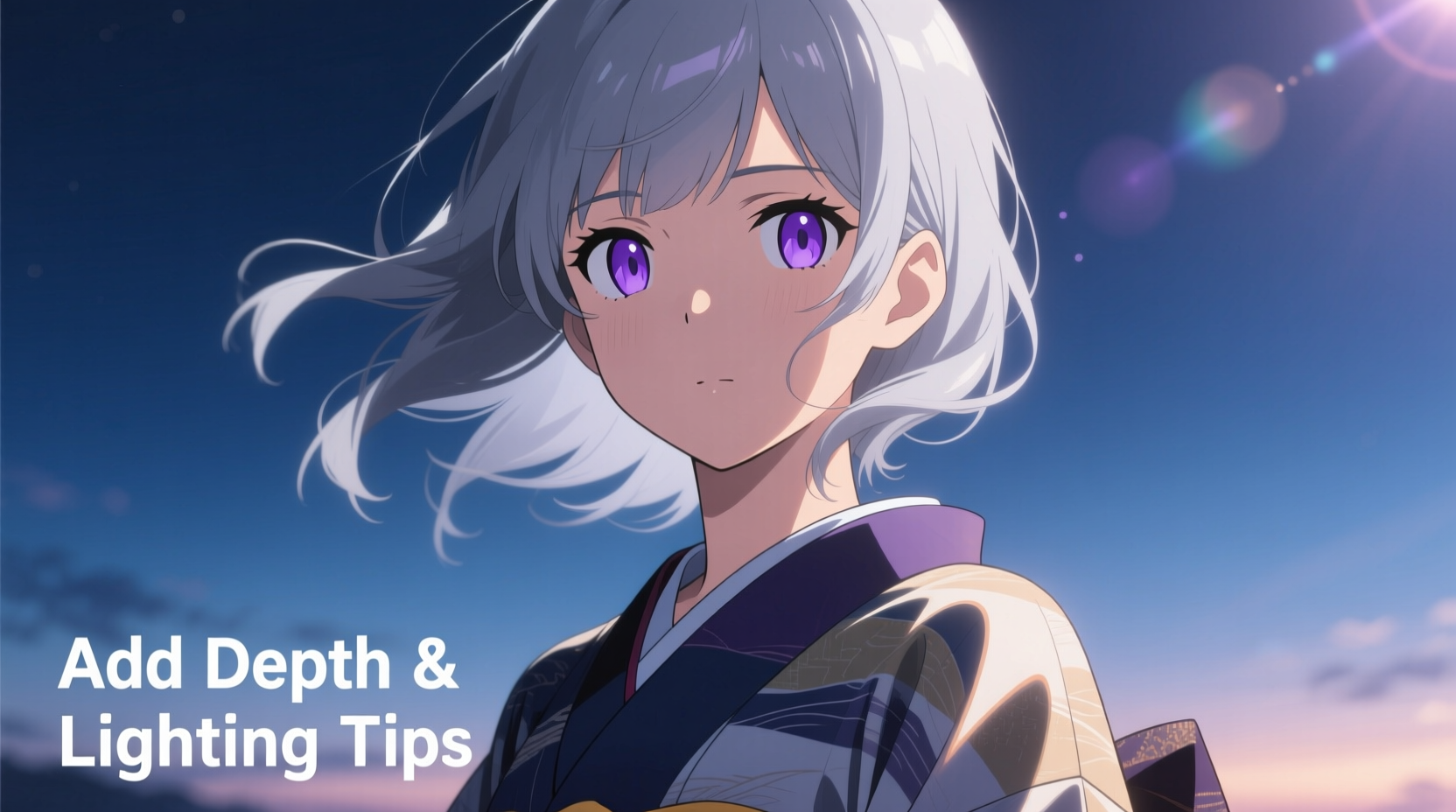 why does my anime character art look flat tips to add depth and lighting