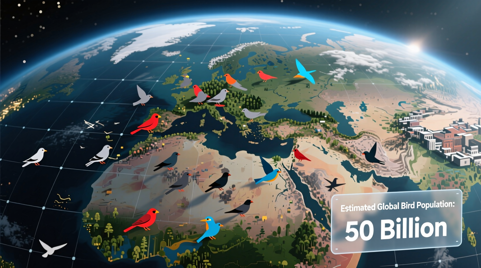 how many birds on earth