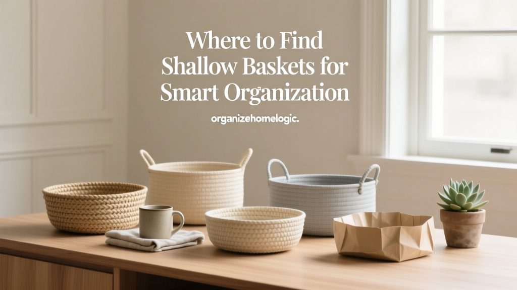 Where to Find Shallow Baskets for Smart Organization