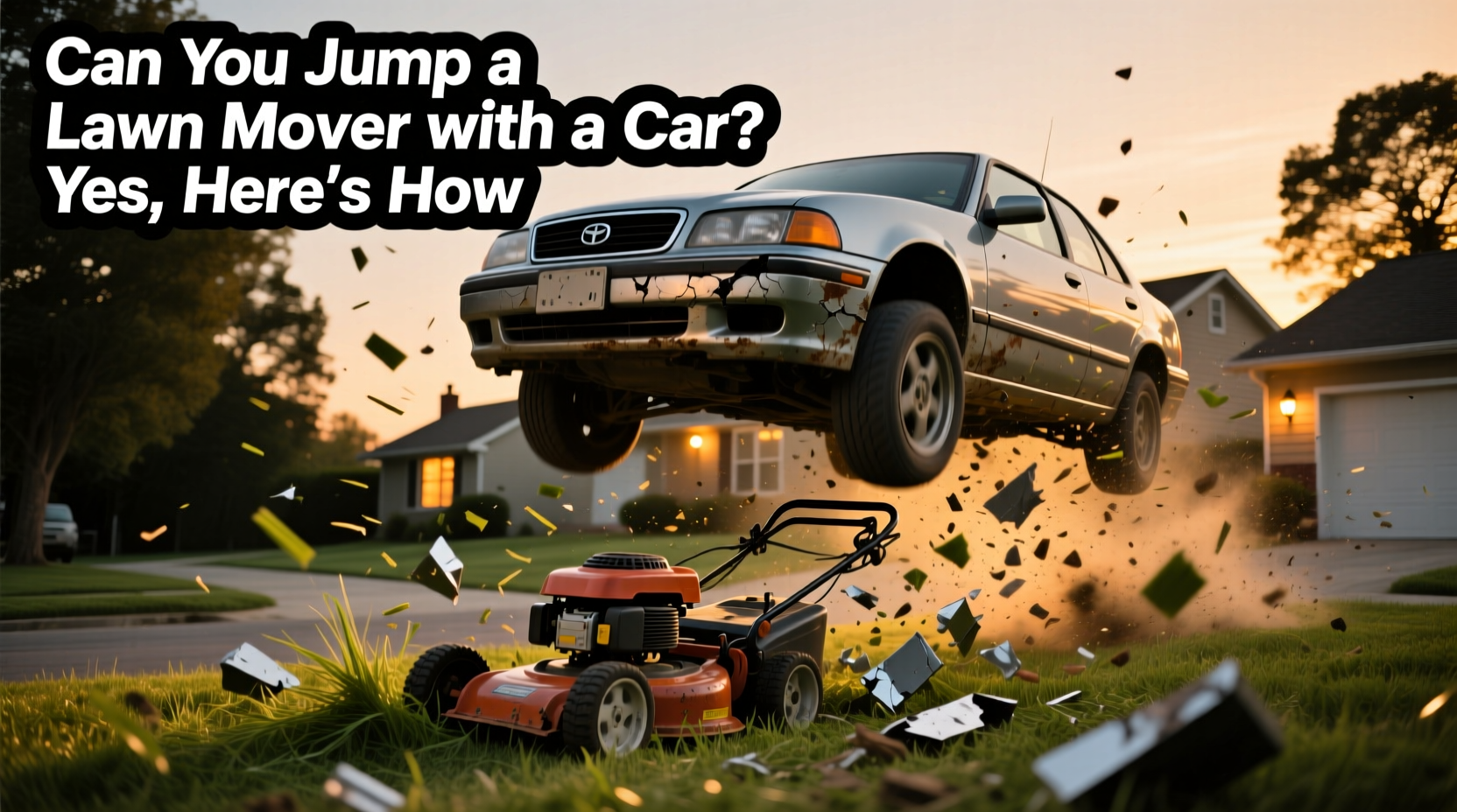 can you jump a lawn mower with a car