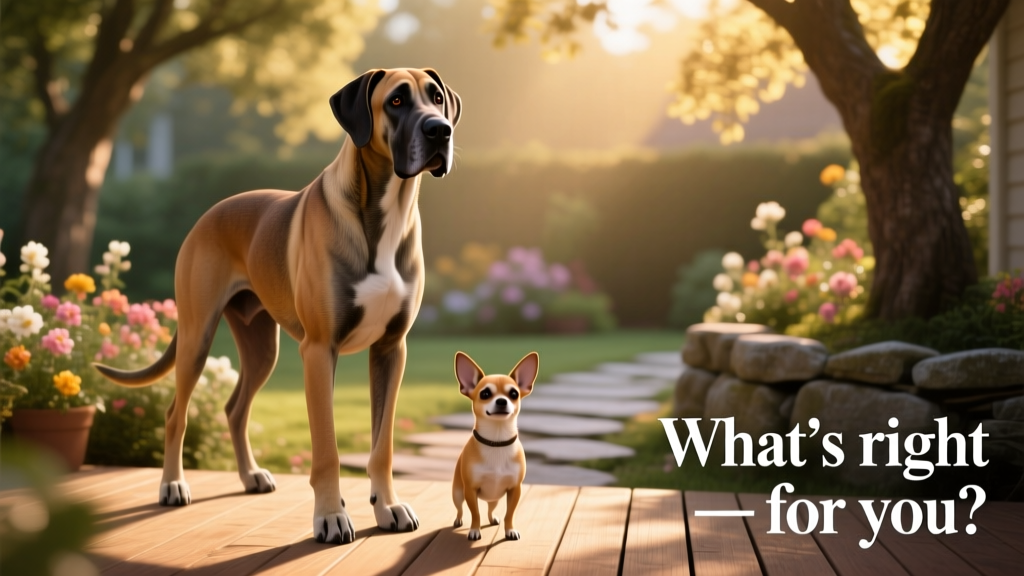 Big dog vs. small dog breeds: what’s right for you?