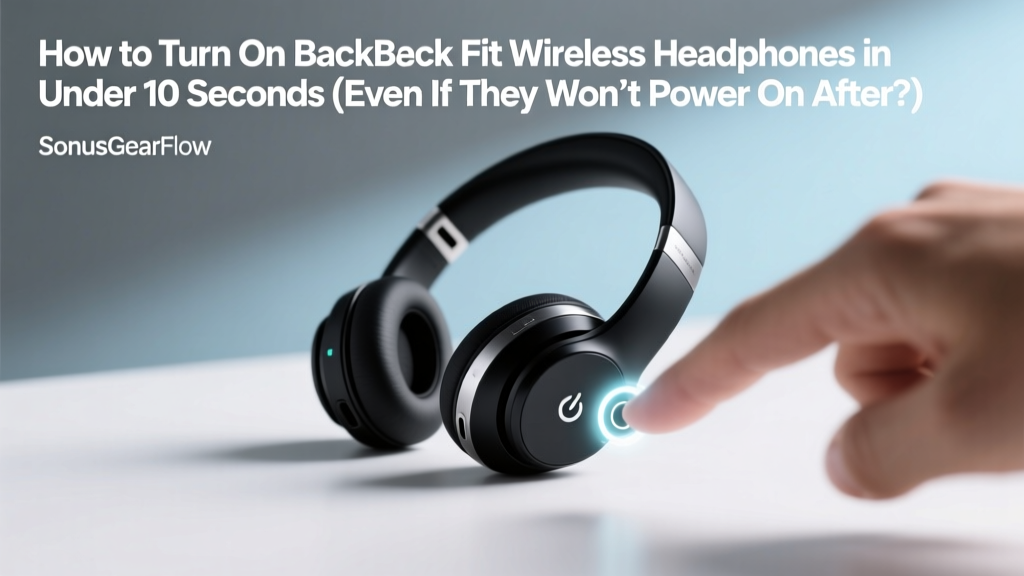 BackBeat Fit Wireless Headphones: Power On in 10 Seconds