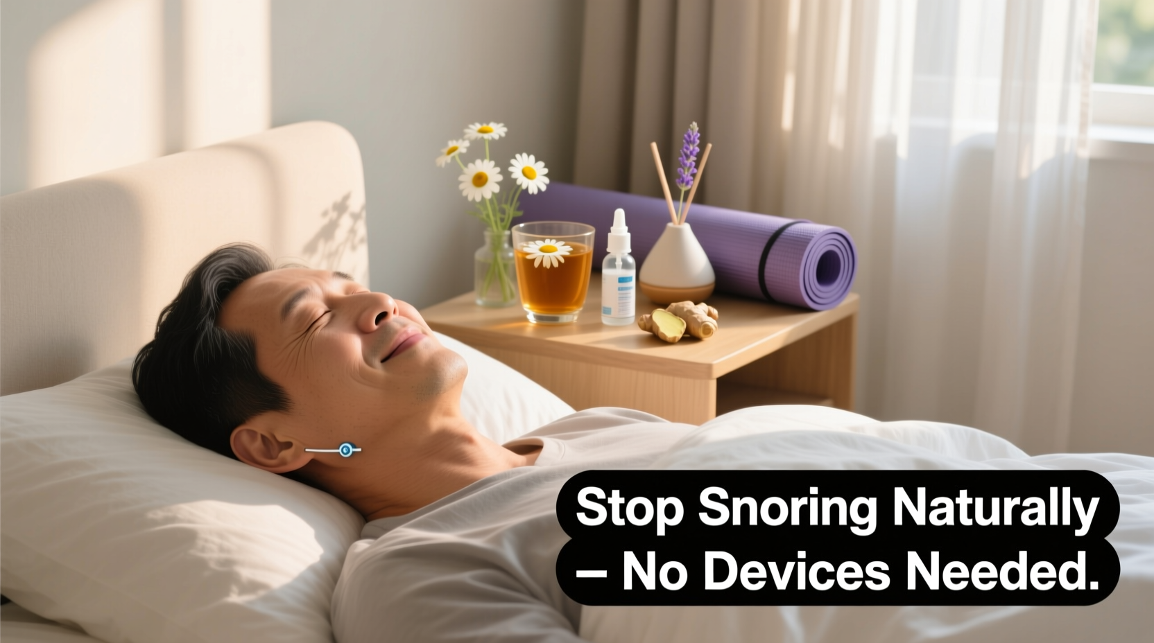 how to stop snoring naturally without medical devices