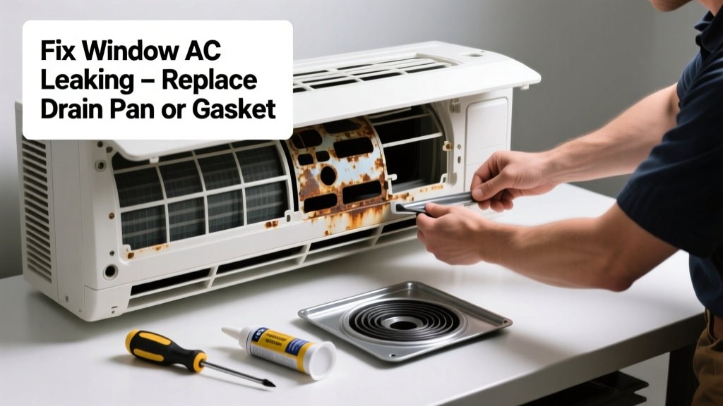 Fix Window AC Leaking: Replace the Faulty Drain Pan or Gasket