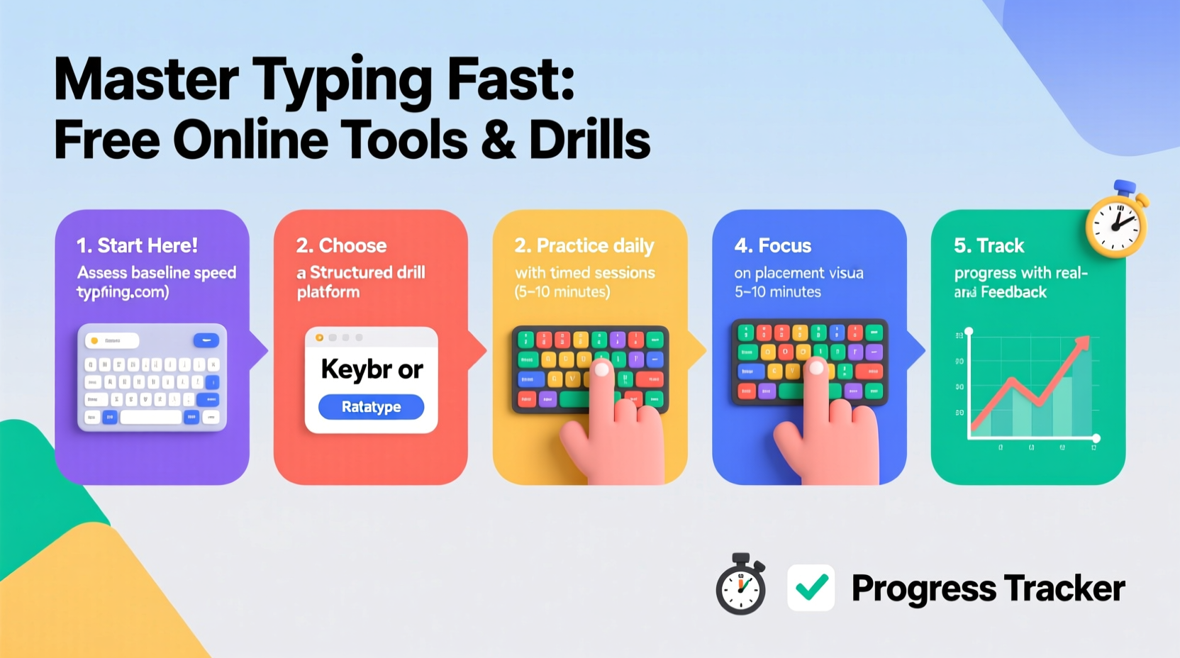 how to teach yourself to type faster with free online tools and drills