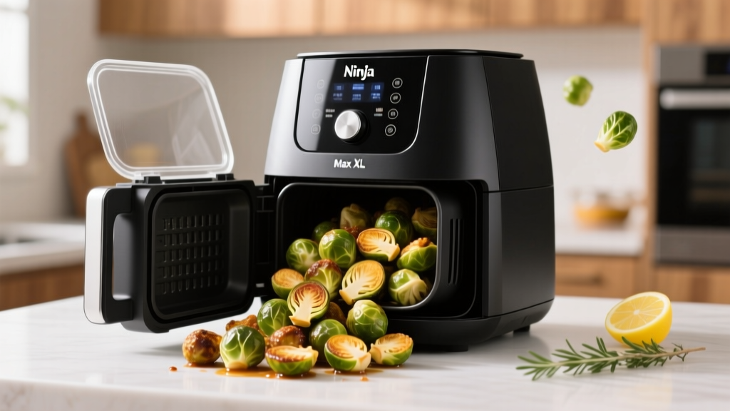 Perfect Crispy Brussels Sprouts in Ninja Air Fryer Max XL