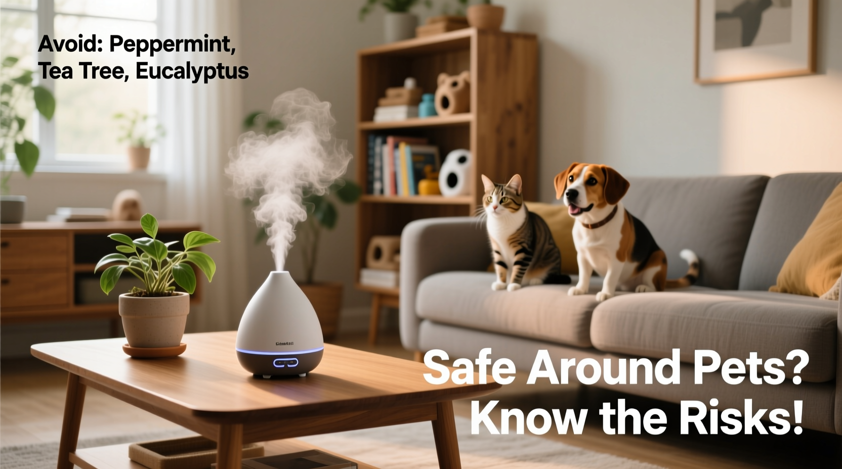 is essential oil diffusing safe around pets or should you avoid certain scents