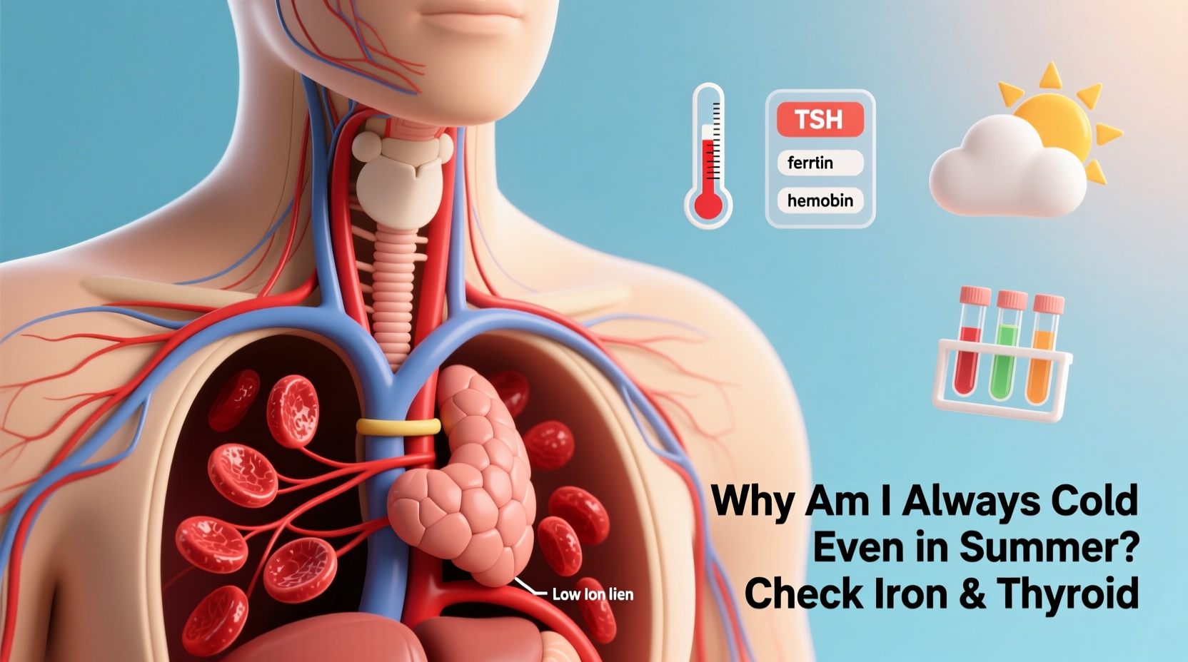 why am i always cold even in summer checking for iron deficiency and thyroid issues