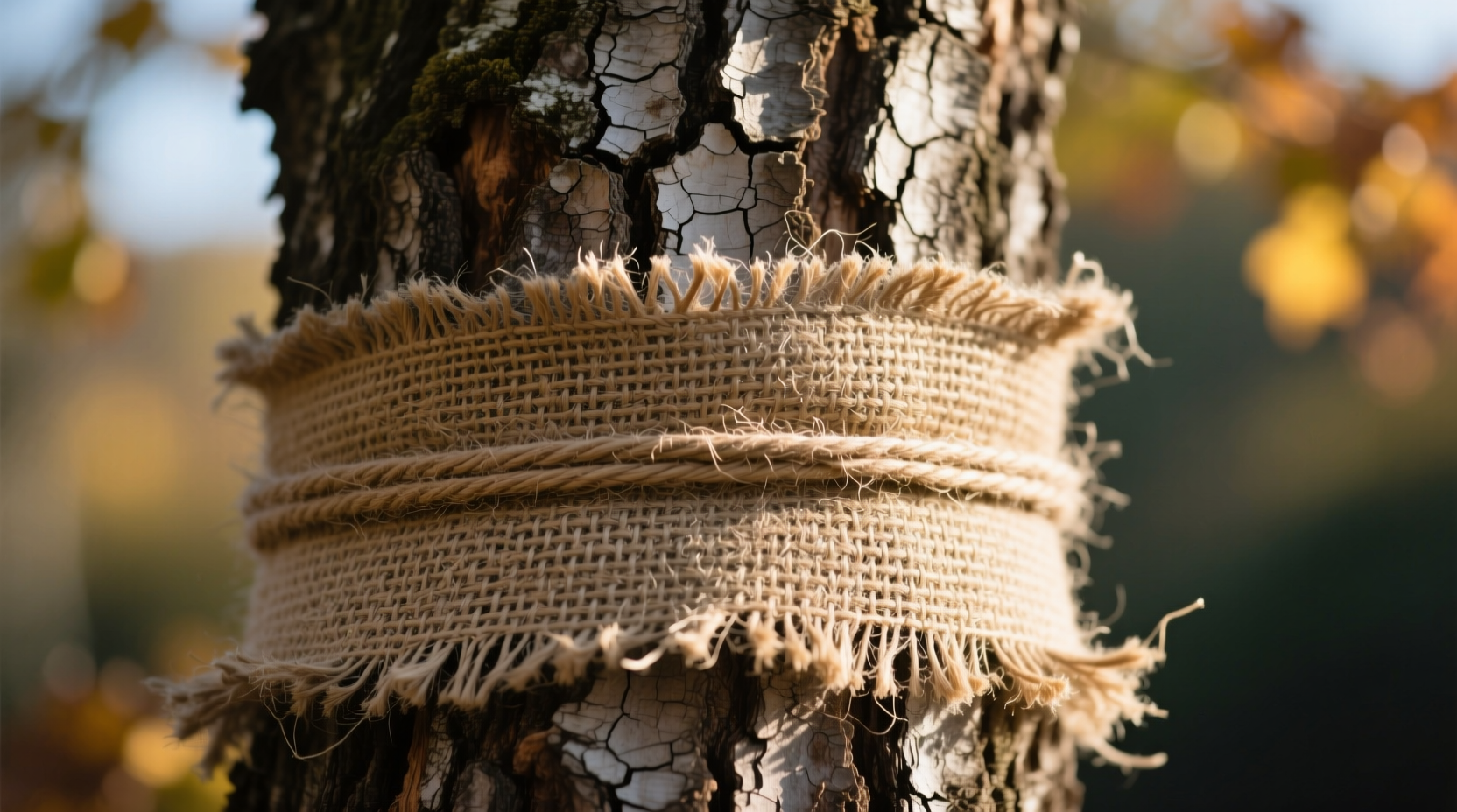 is wrapping your tree trunk in burlap worth it for texture or just extra work with no payoff
