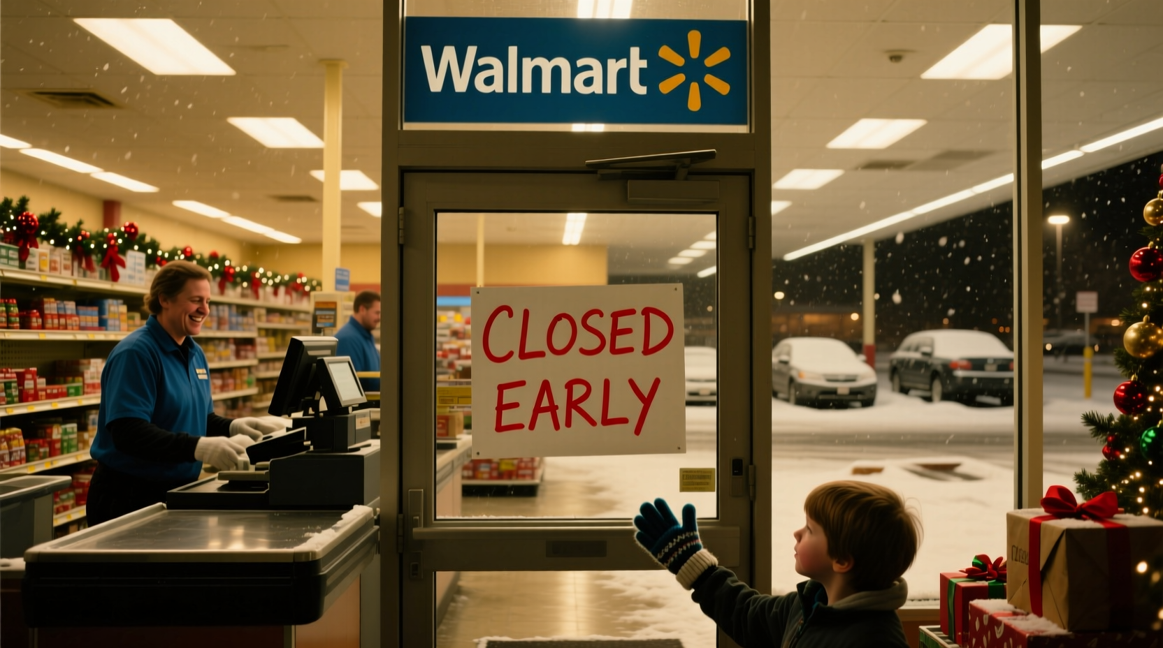 does walmart close early on christmas eve