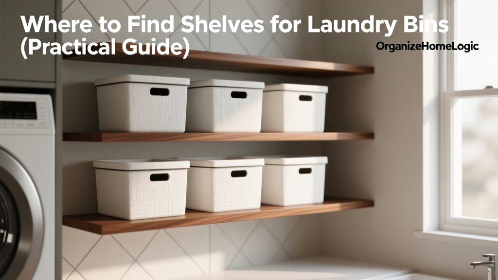 Where to Find Shelves for Laundry Bins (Practical Guide)