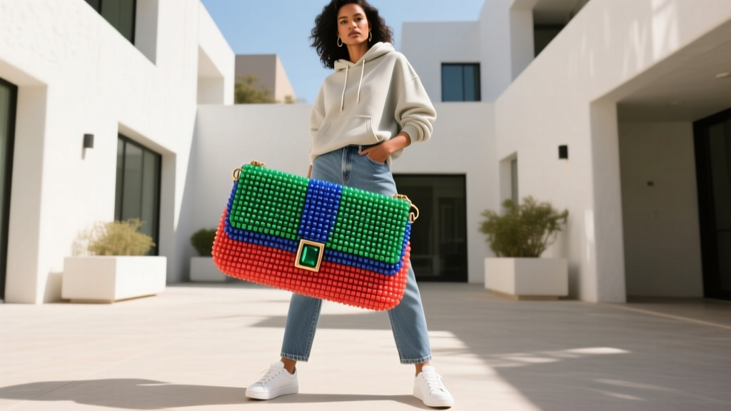 Yes, a Beaded Clutch *Does* Go With Casual Outfits