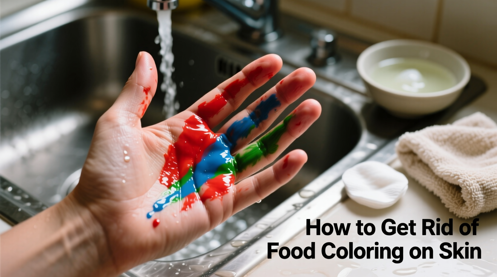 Remove Food Coloring From Skin: 3 Fast Methods That Work