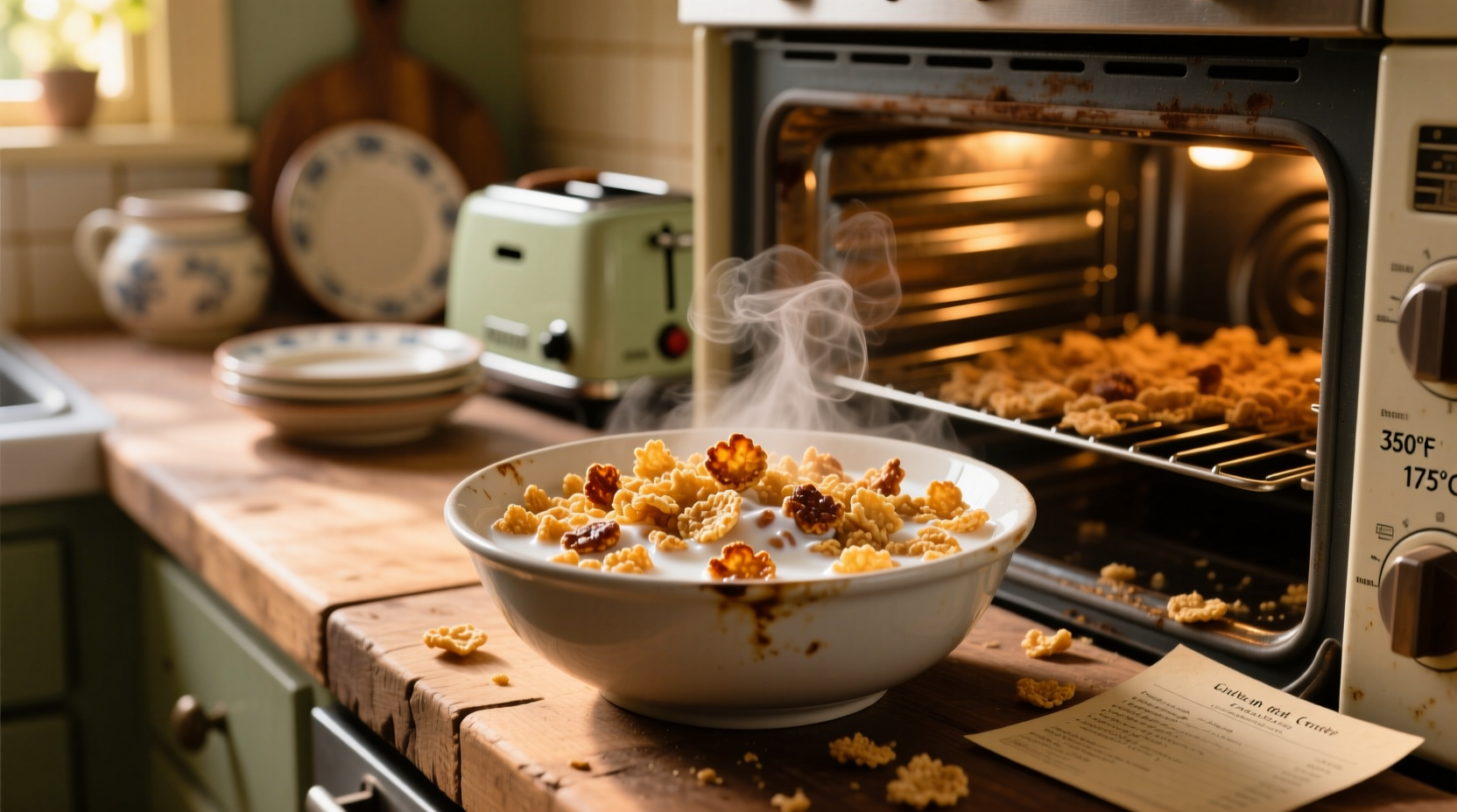 revive stale cereal in your oven